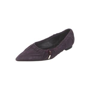 Gucci Purple Textured Suede Flats US 6